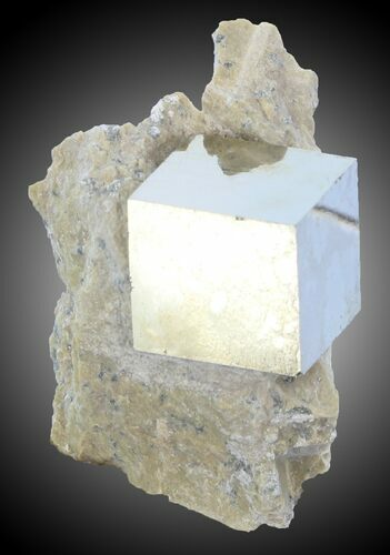 / Pyrite Cube on Matrix - Navajun, Spain #30959